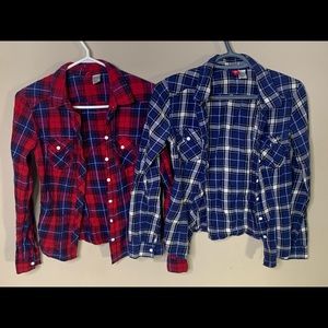 Plaid shirts from H&M